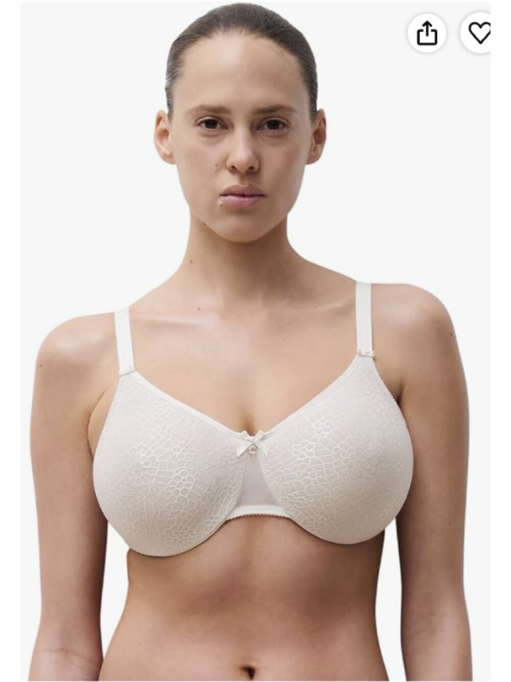 CHANTELLE C Magnifique Seamless Unlined Minimizer Bra Ivory Size 36DDD